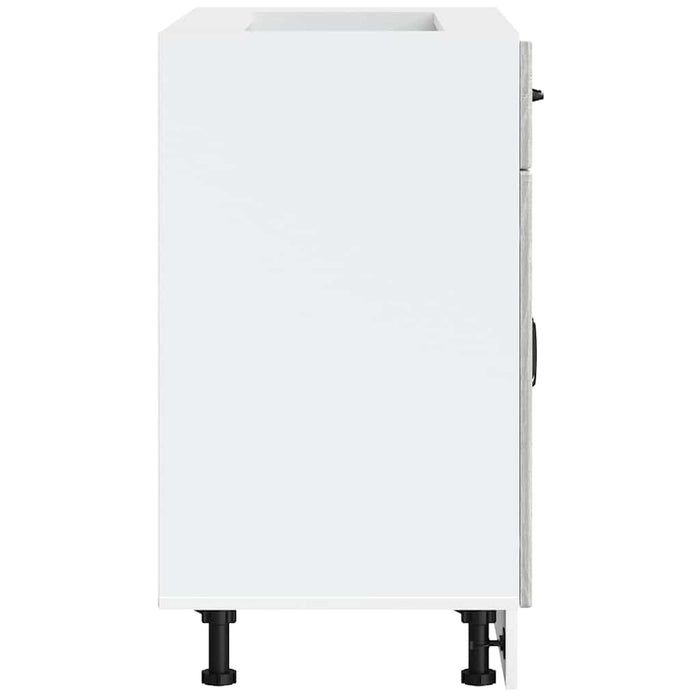 Base da Cucina-Mobile Base da Cucina Lucca Grigio Sonoma in Legno Multistrato 393218