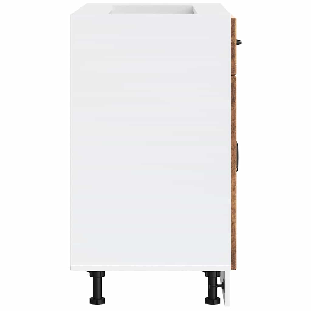 vidaXL Base da Cucina Lucca Legno Antico in Legno Multistrato