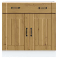 vidaXL Base da Cucina Lucca Rovere Artigianale in Legno Multistrato