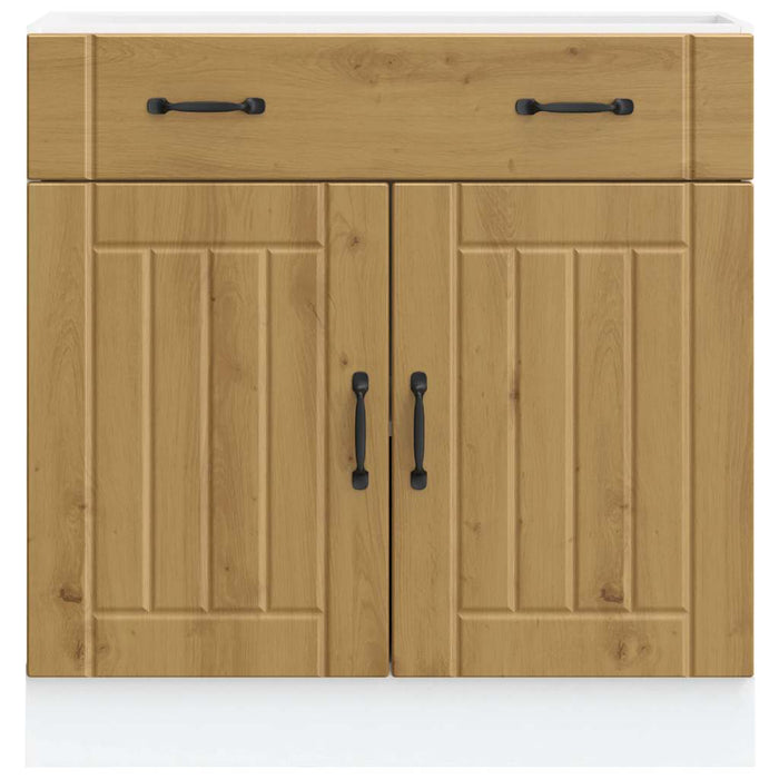 vidaXL Base da Cucina Lucca Rovere Artigianale in Legno Multistrato