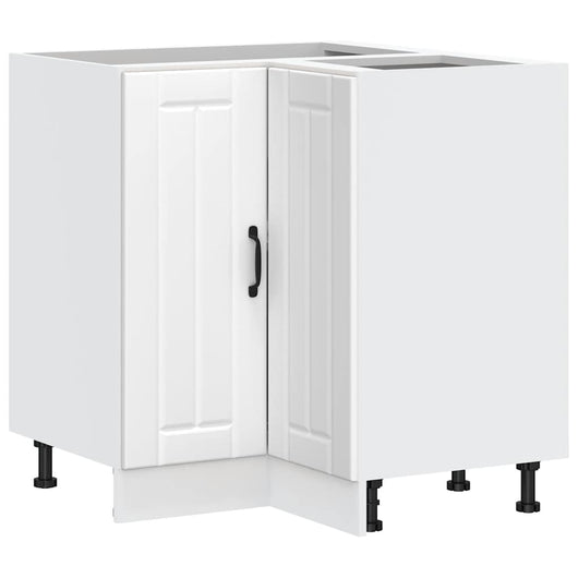 Mobile Base ad Angolo Cucina-Base ad Angolo Cucina Lucca Bianco in Legno Multistrato