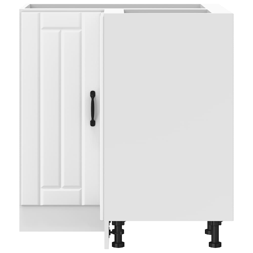 vidaXL Mobile Base ad Angolo Cucina Lucca Bianco in Legno Multistrato