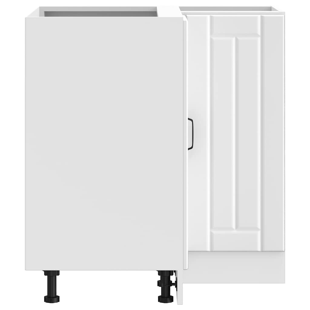 vidaXL Mobile Base ad Angolo Cucina Lucca Bianco in Legno Multistrato