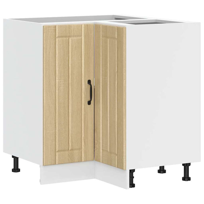 vidaXL Mobile Base ad Angolo Cucina Lucca Rovere Sonoma in Truciolato