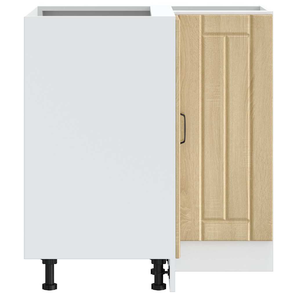 vidaXL Mobile Base ad Angolo Cucina Lucca Rovere Sonoma in Truciolato