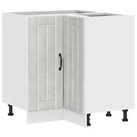 Mobile Base ad Angolo Cucina-Base ad Angolo Cucina Lucca Grigio Cemento in Truciolato