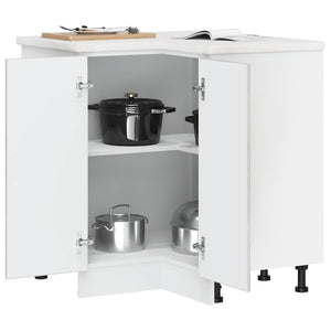 Mobile Base ad Angolo Cucina Lucca Grigio Cemento in Truciolato 853751