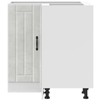 Mobile Base ad Angolo Cucina Lucca Grigio Cemento in Truciolato 853751