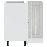 Mobile Base ad Angolo Cucina Lucca Grigio Cemento in Truciolato 853751