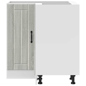 vidaXL Mobile Base ad Angolo Cucina Lucca Grigio Sonoma in Truciolato