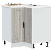 vidaXL Mobile Base ad Angolo Cucina Lucca Grigio Sonoma in Truciolato