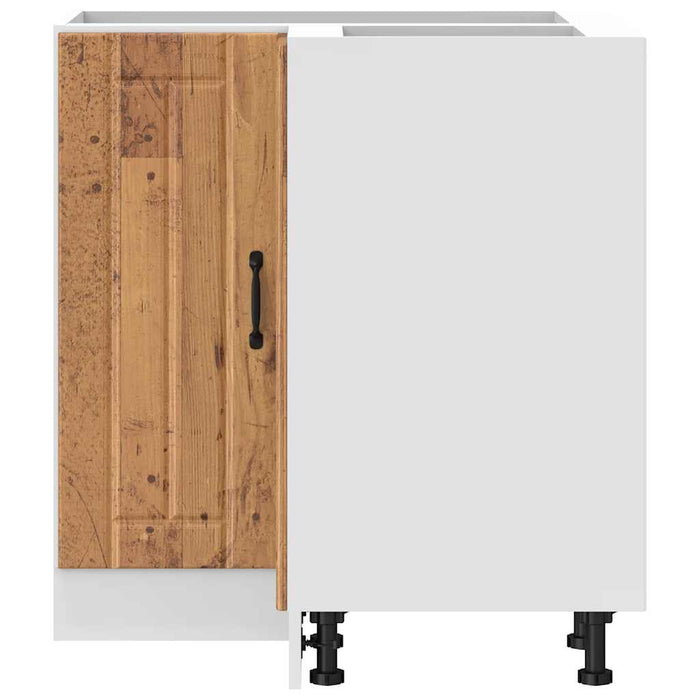 Mobile Base ad Angolo Cucina Lucca Legno Antico in Truciolato 853755