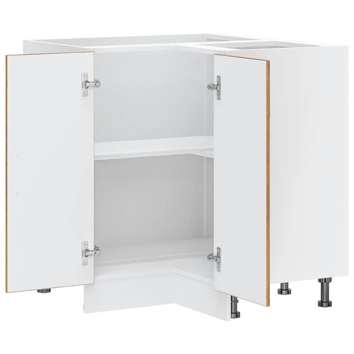 Mobile Base ad Angolo Cucina-Base ad Angolo Cucina Lucca Legno Antico in Truciolato