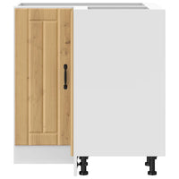 Base ad Angolo Cucina-Mobile Angolare da Cucina Lucca Rovere Artigianale Truciolato