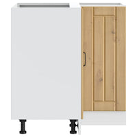 Base ad Angolo Cucina-Mobile Angolare da Cucina Lucca Rovere Artigianale Truciolato