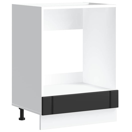 vidaXL Armadio Forno Lucca Nero in Legno Multistrato