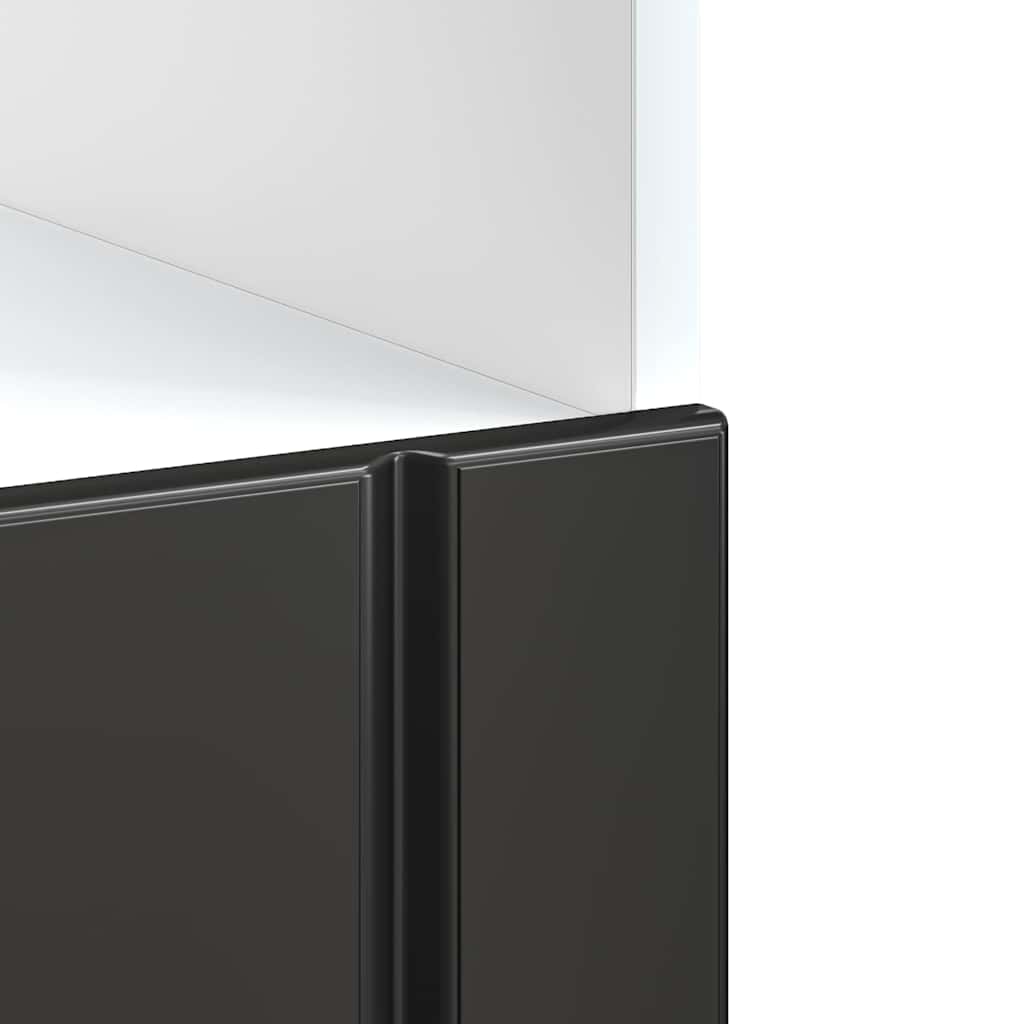 Armadio Forno Lucca Nero in Legno Multistrato 853758