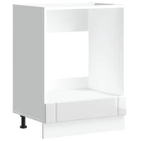 Armadio Forno Lucca Bianco Lucido in Legno Multistrato 853759