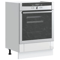vidaXL Armadio Forno Lucca Bianco Lucido in Legno Multistrato