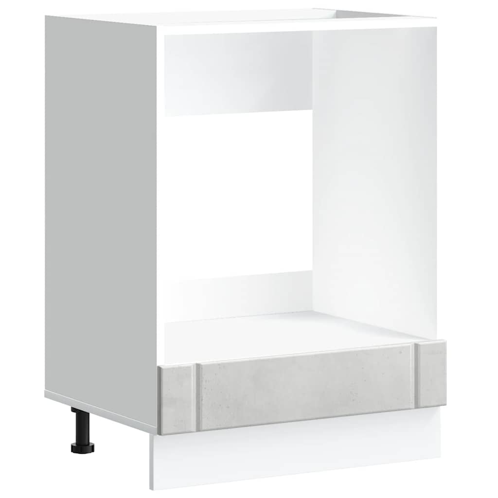 Armadio Forno Lucca Grigio Cemento in Legno Multistrato 853761