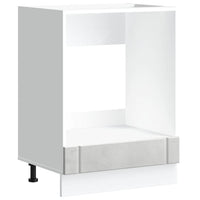 Armadio Forno Lucca Grigio Cemento in Legno Multistrato 853761