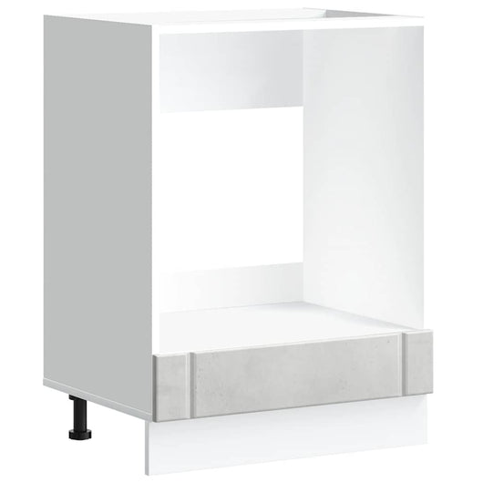 Armadio Forno Lucca Grigio Cemento in Legno Multistrato 853761