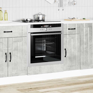 Armadio Forno Lucca Grigio Cemento in Legno Multistrato 853761