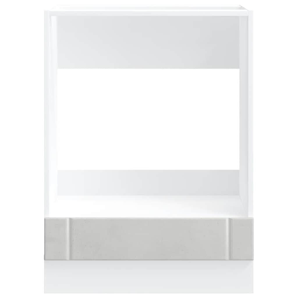 Armadio Forno Lucca Grigio Cemento in Legno Multistrato 853761