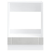 Armadio Forno Lucca Grigio Cemento in Legno Multistrato 853761