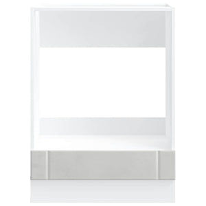 Armadio Forno Lucca Grigio Cemento in Legno Multistrato 853761