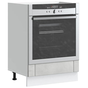 Armadio Forno Lucca Grigio Cemento in Legno Multistrato 853761