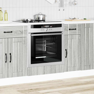 Armadio Forno Lucca Grigio Sonoma in Legno Multistrato 853763