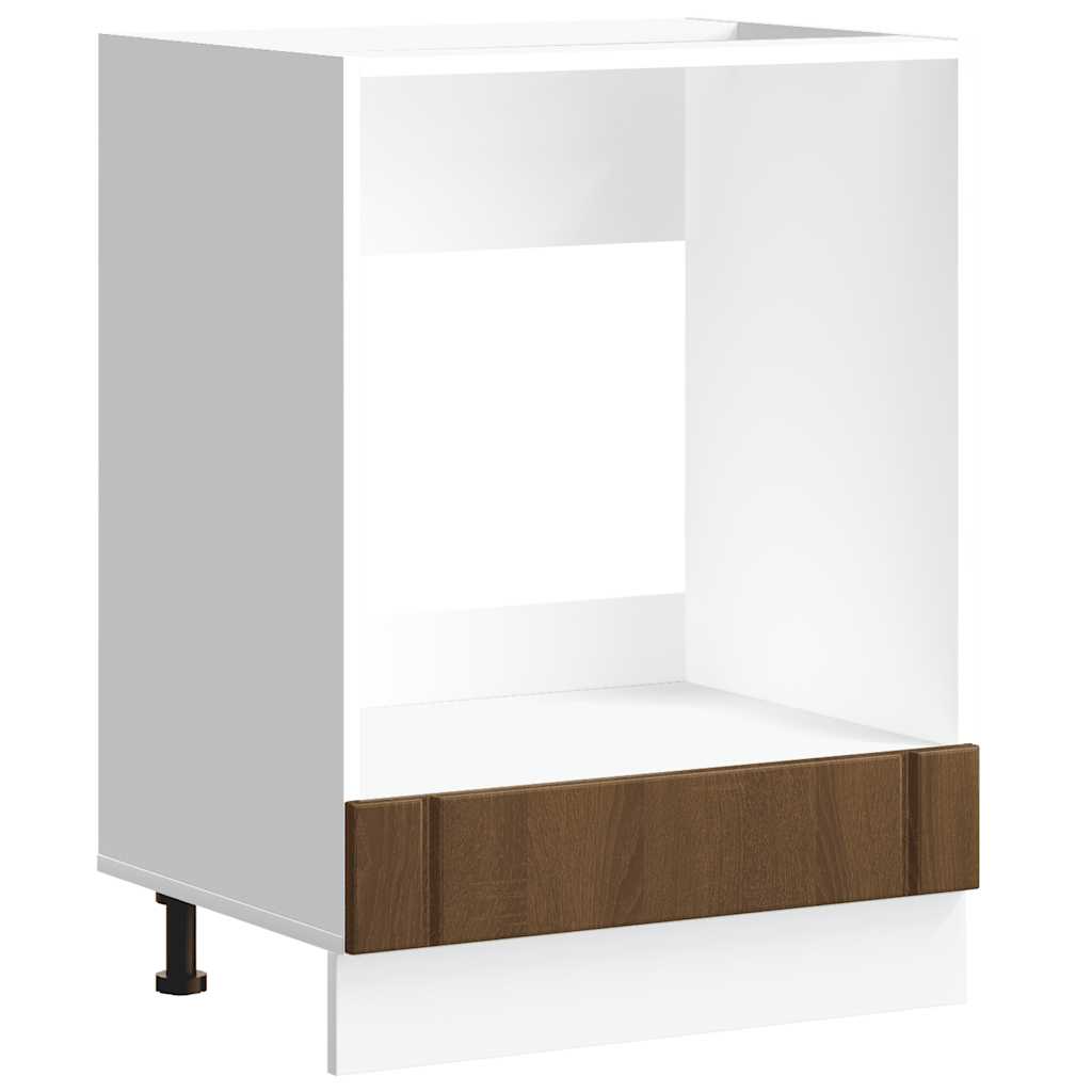 vidaXL Armadio Forno Lucca Rovere Marrone in Legno Multistrato