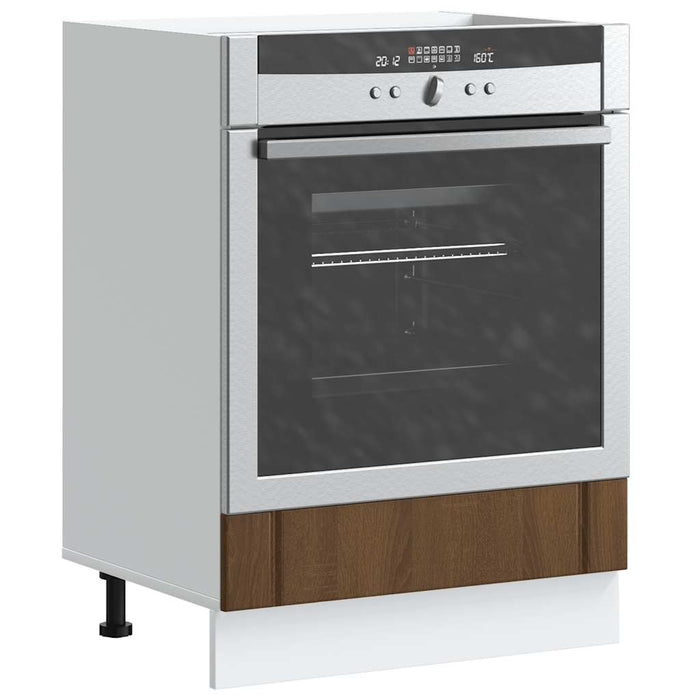Armadio Forno Lucca Rovere Marrone in Legno Multistrato 853764