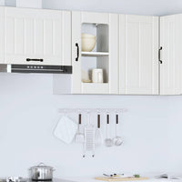 Pensile da Cucina con Porta in Vetro Lucca Bianco 853767