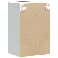 Pensile da Cucina con Porta in Vetro Lucca Nero 853768