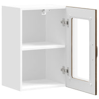 Pensile da Cucina con Porta in Vetro Lucca Rovere Fumo 853772