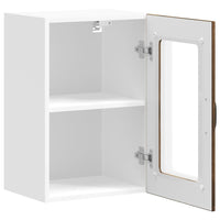 Pensile da Cucina con Porta in Vetro Lucca Rovere Fumo 853772