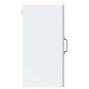 Pensile da Cucina con Porta in Vetro Lucca Grigio Sonoma 853773