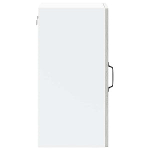 Pensile da Cucina con Porta in Vetro Lucca Grigio Sonoma 853773