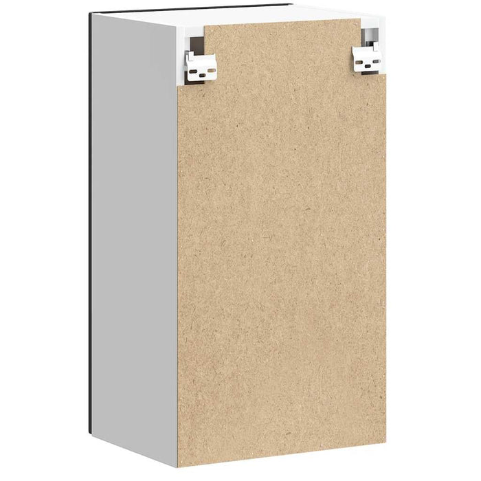 vidaXL Pensile da Cucina Lucca Nero in Legno Multistrato