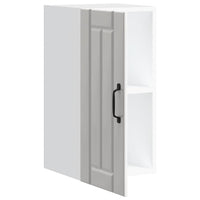 vidaXL Pensile da Cucina Lucca Bianco Lucido in Legno Multistrato