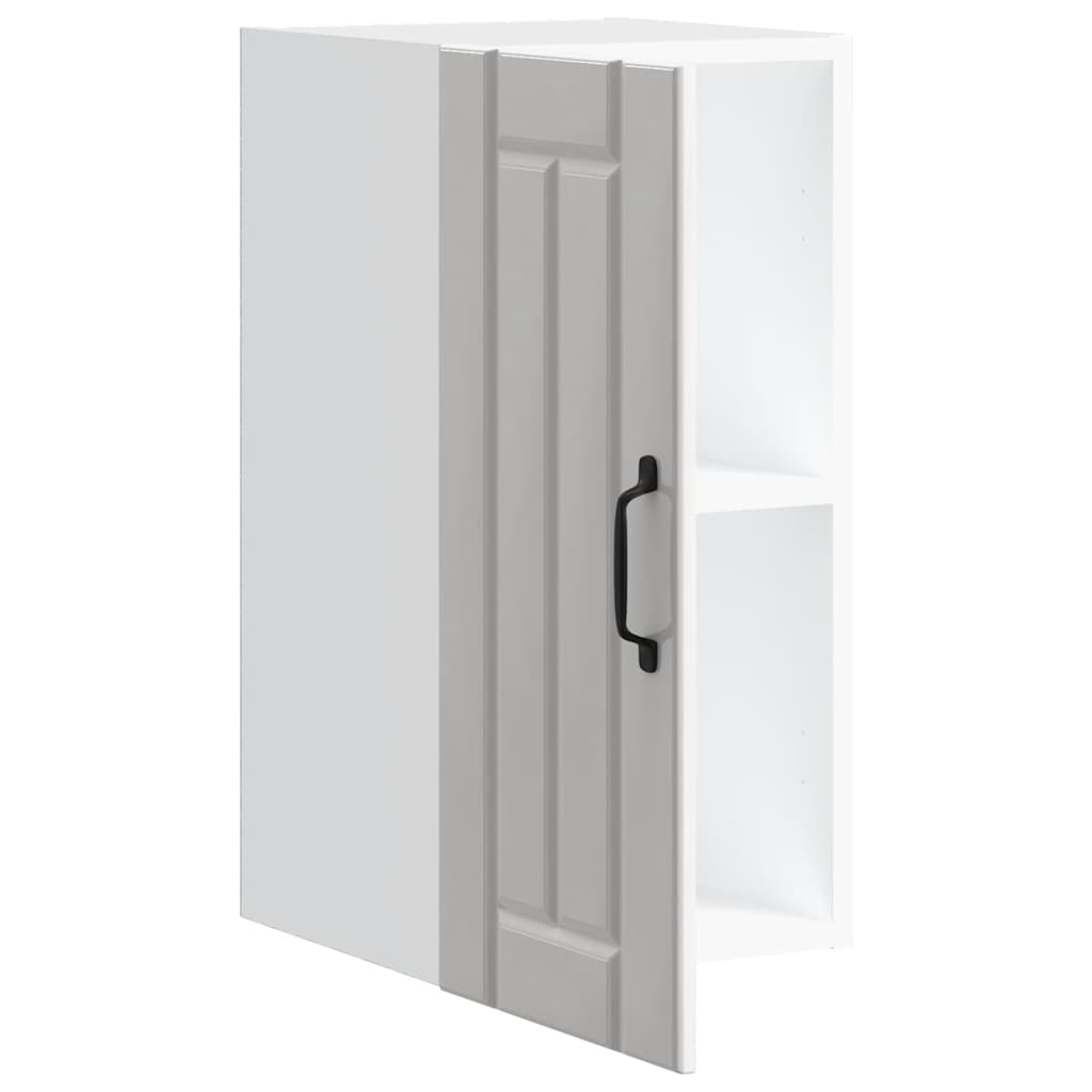 Pensile da Cucina-Mobile Cucina da Parete Lucca Bianco Lucido in Legno Multistrato 526244