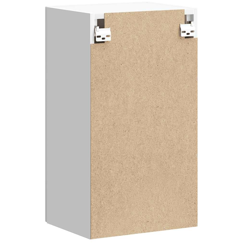 vidaXL Pensile da Cucina Lucca Bianco Lucido in Legno Multistrato