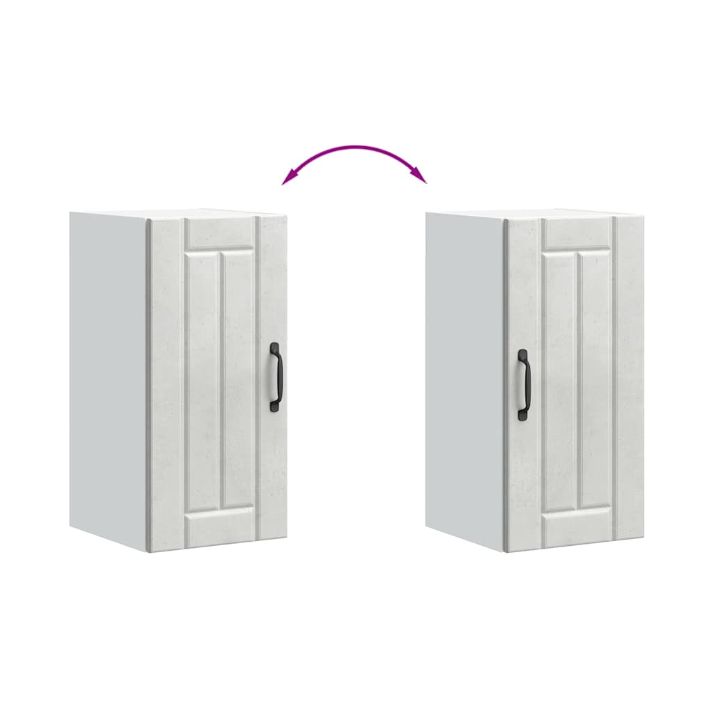 Pensile da Cucina Lucca Grigio Cemento in Legno Multistrato 853781