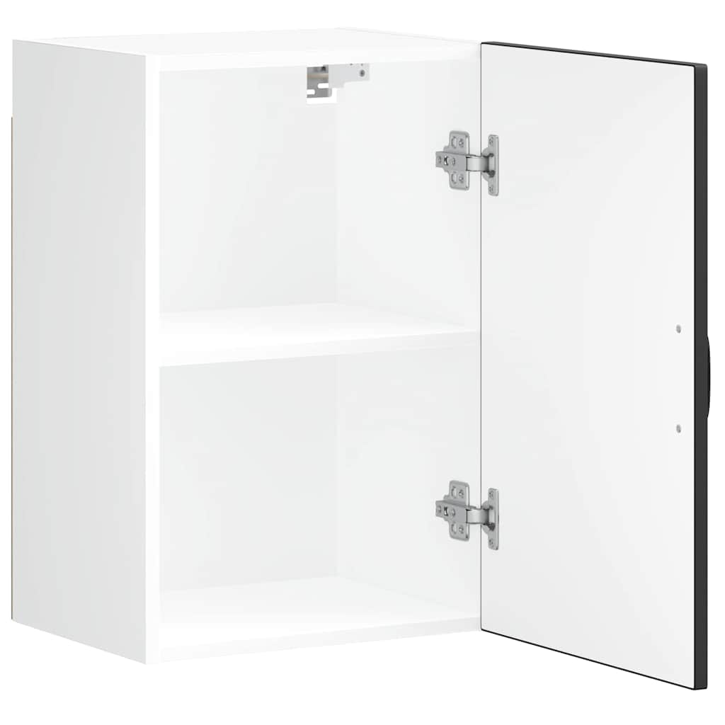 Pensile da Cucina-Mobile Cucina da Parete Lucca Nero in Legno Multistrato 300956