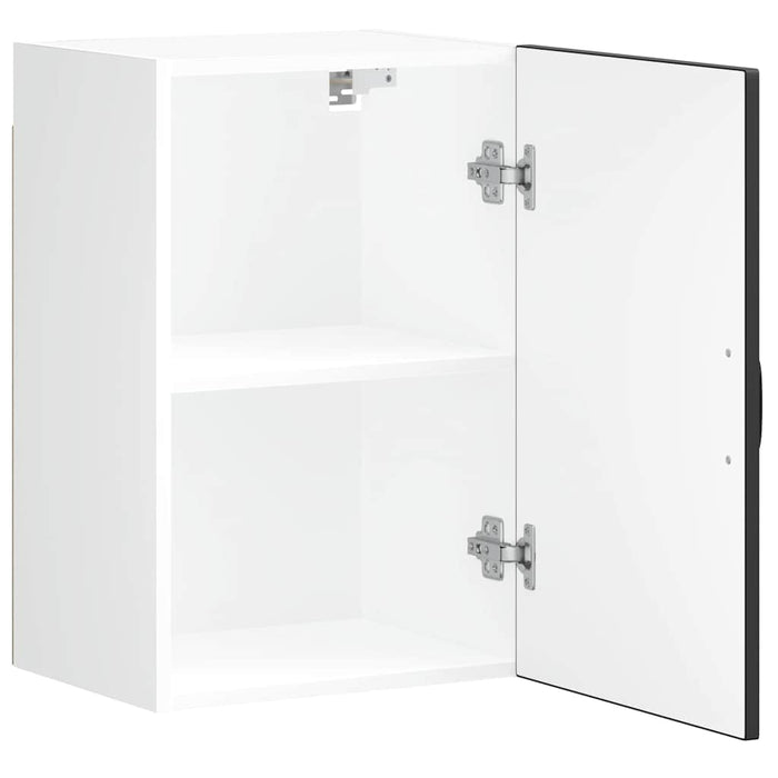 Pensile da Cucina-Mobile Cucina da Parete Lucca Nero in Legno Multistrato 300956