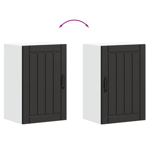 Pensile da Cucina Lucca Nero in Legno Multistrato 853788