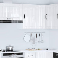 Pensile da Cucina Lucca Bianco Lucido in Legno Multistrato 853789