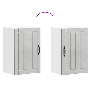 vidaXL Pensile da Cucina Lucca Grigio Cemento in Legno Multistrato